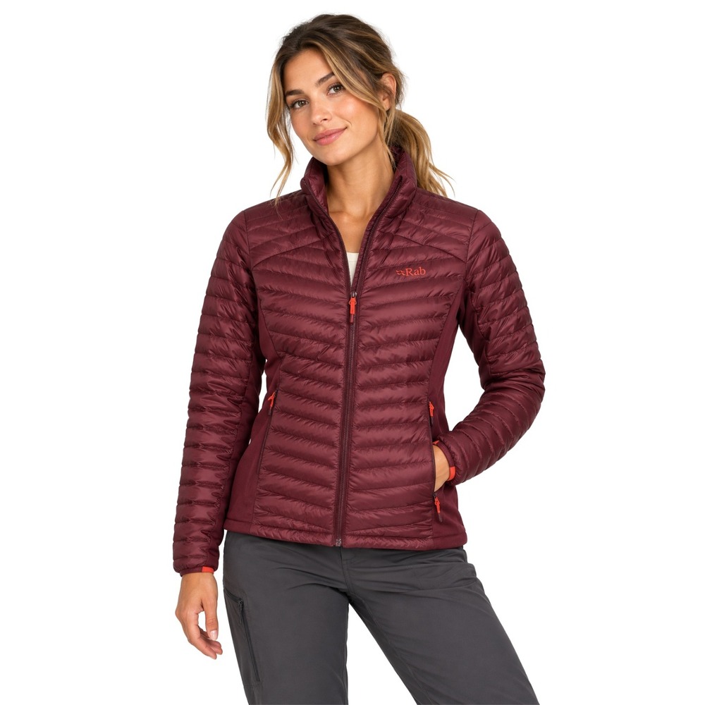 Rab Jacket Womens Small Red Cirrus Flex 2.0 Primaloft Insulated Puff Lightweight